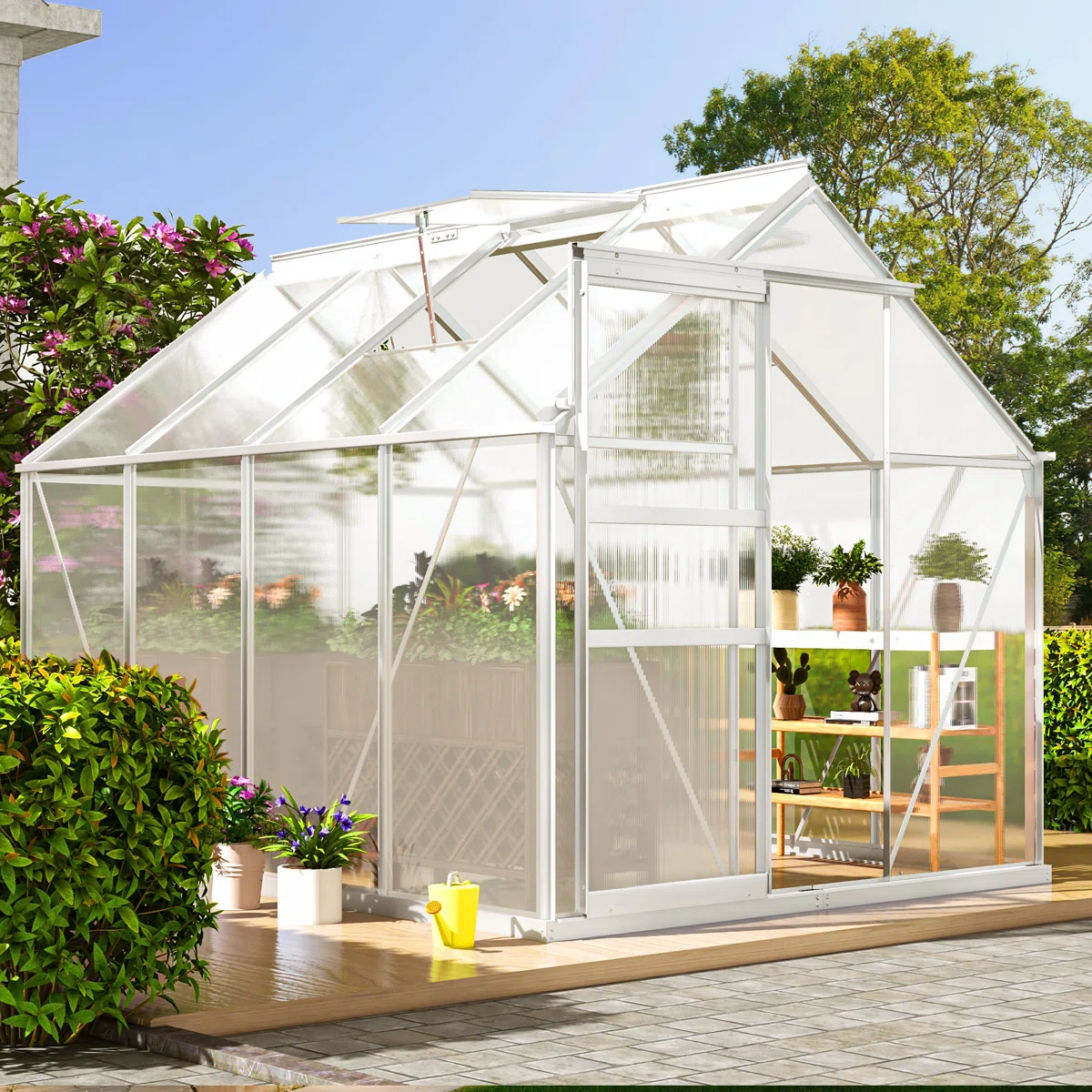 Balconera Greenhouse With Aluminum Frame, PC Panels