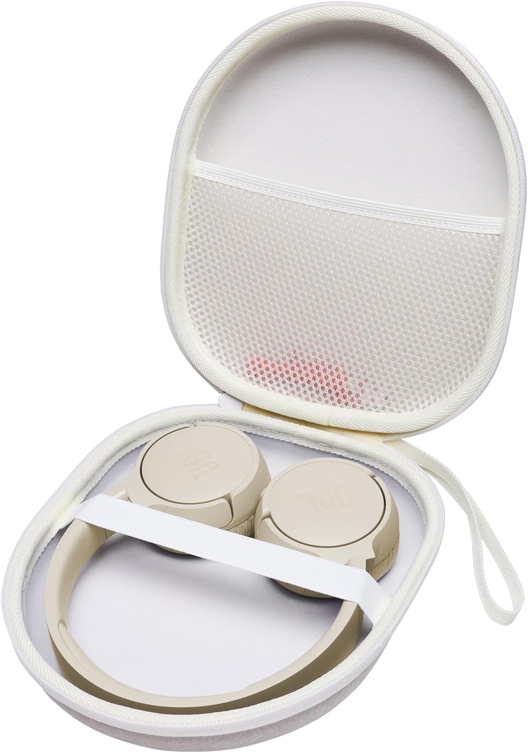 Headphone Headset Case Compatible with Anker Q20i Q30/Sony WH-CH520/JBL/BERIBES/KVIDIO Wireless On-Ear Headphones, Beige
