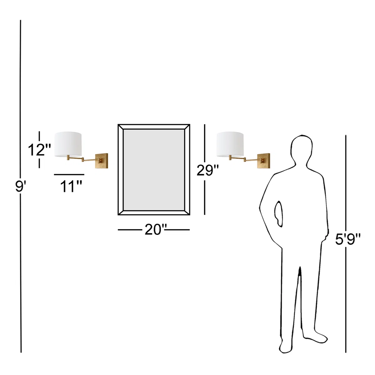 Camryn 1 - Light Dimmable Swing Arm