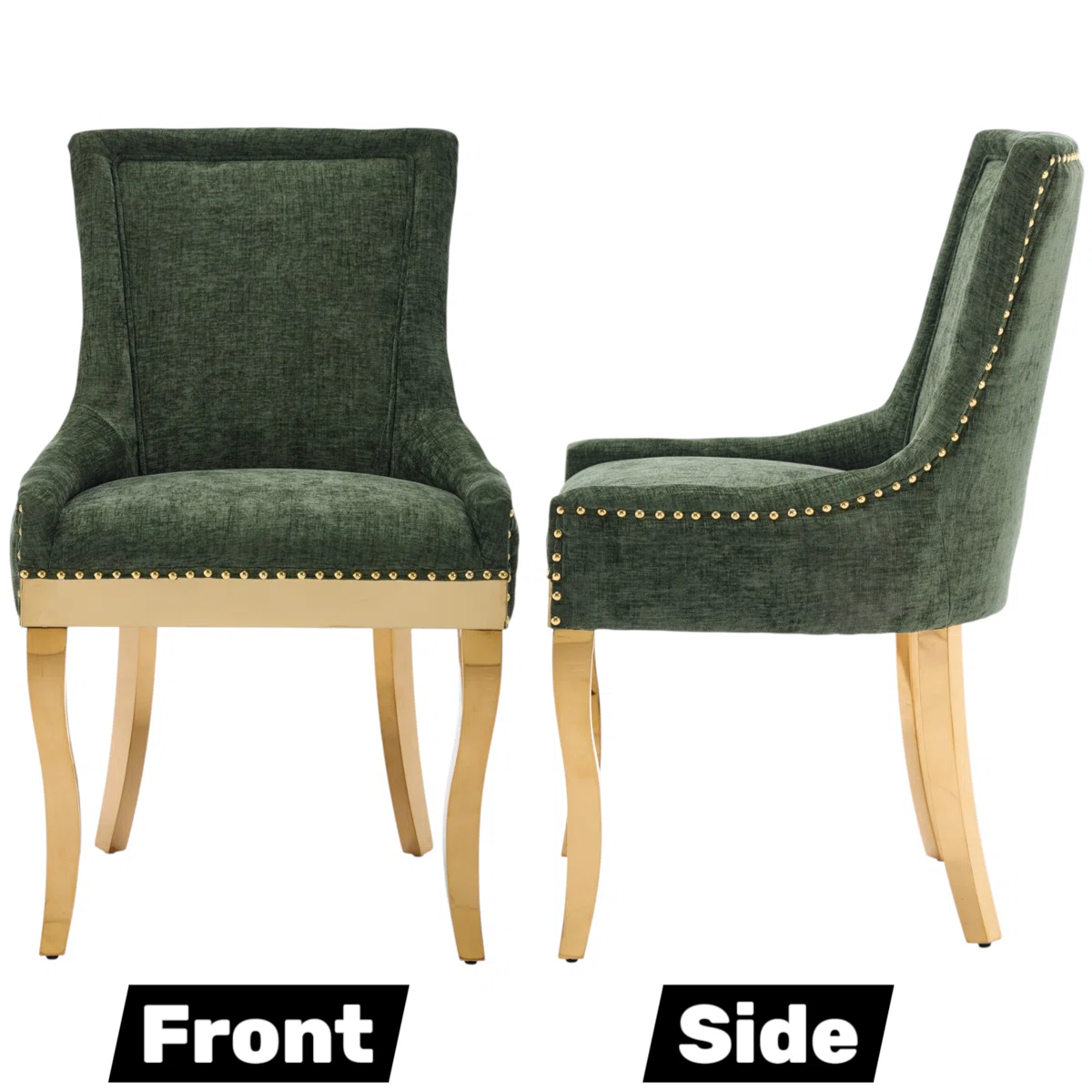 Linen Upholstered Side Chair  Dining Chair