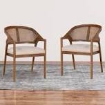 (cushions only)Aliha 19'' H Foam Padding Upholstered Cane Back Side Chair