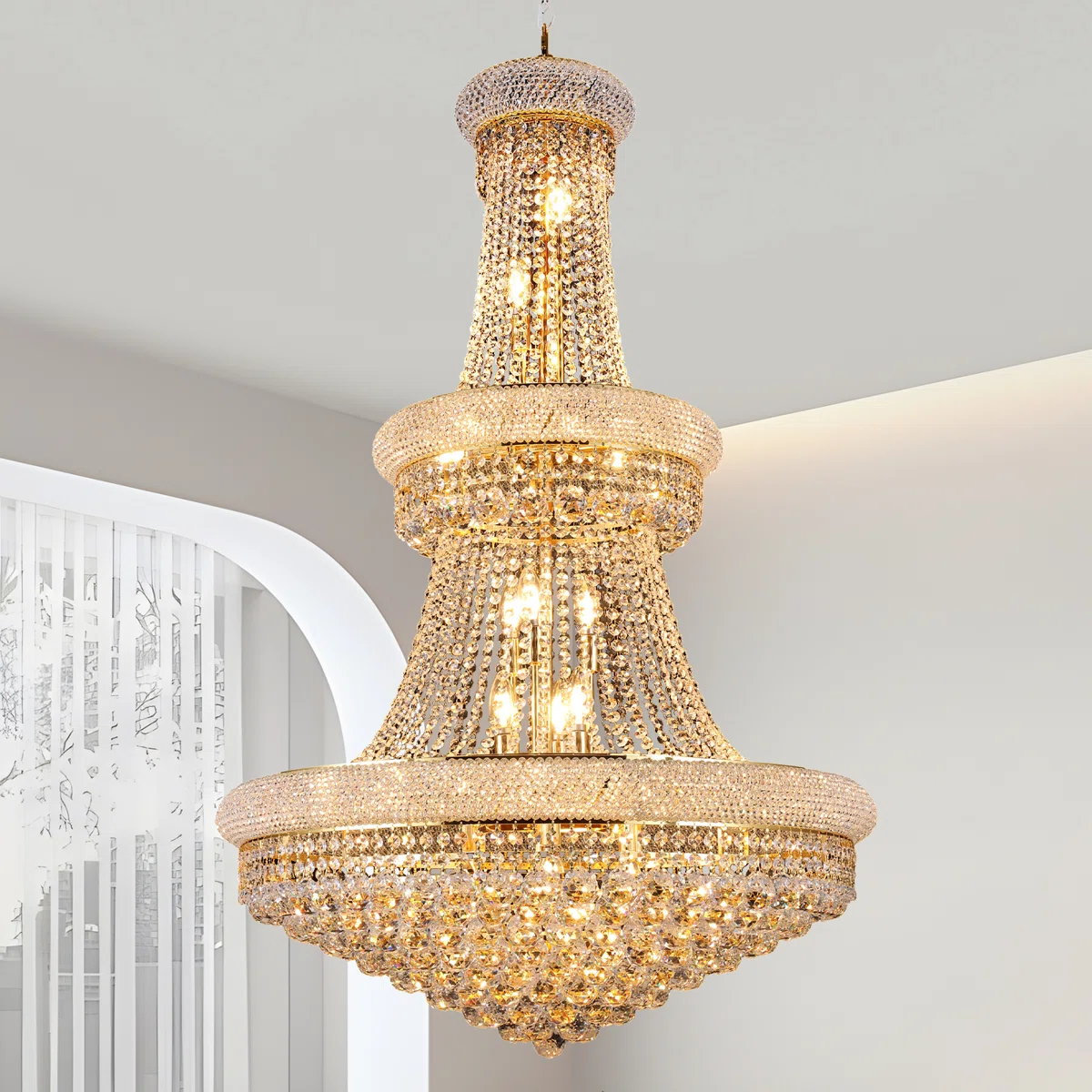 Crystal Chandelier Lighting For Dining Room Modern Luxury K9 Bedroom Crystal Chandelier Ceiling Light French Empire