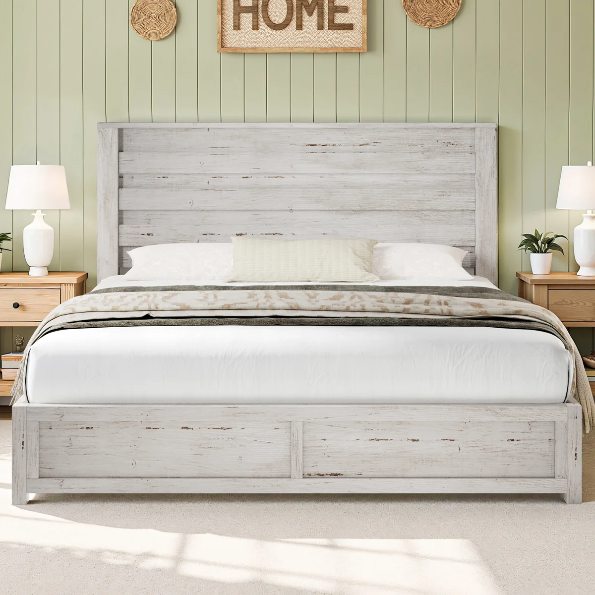 Louby 49" Farmhouse Platform Bed