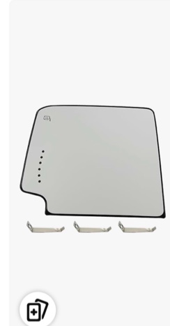 Driver Side Heated Towing Mirror Glass Compatible with 2014-2017 Chevy Silverado 1500 Silverado 2500