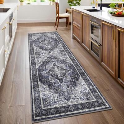 Bileehome Distressed Vintage Style Area Rug