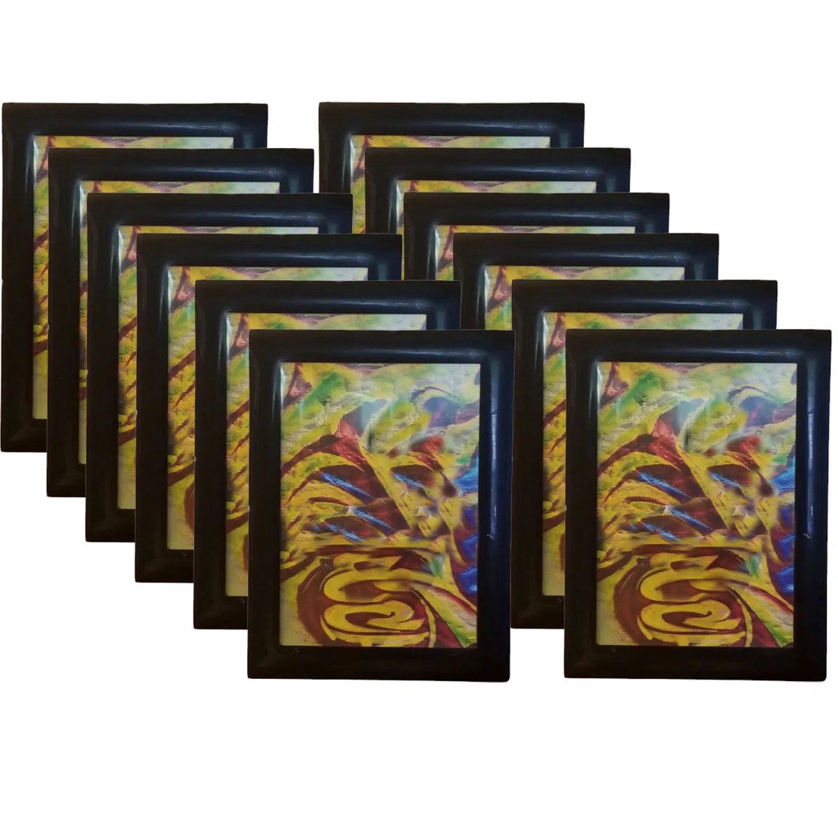4" X 6" Plastic Single Picture Frame in Black