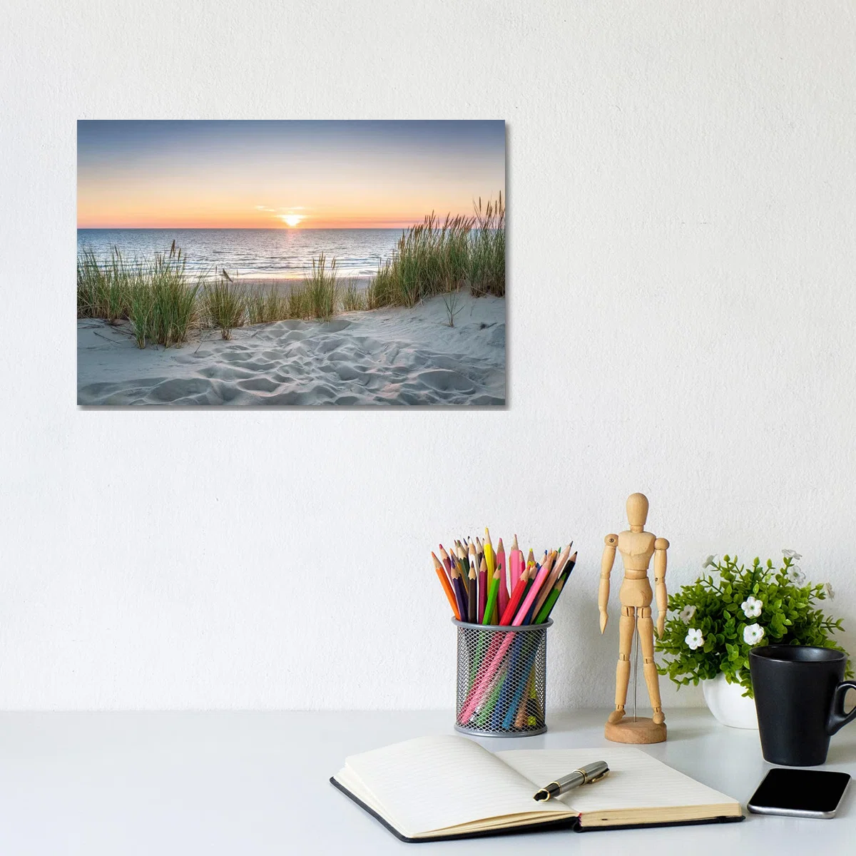 Beautiful Sunset at the Beach by Jan Becke - Photograph Print