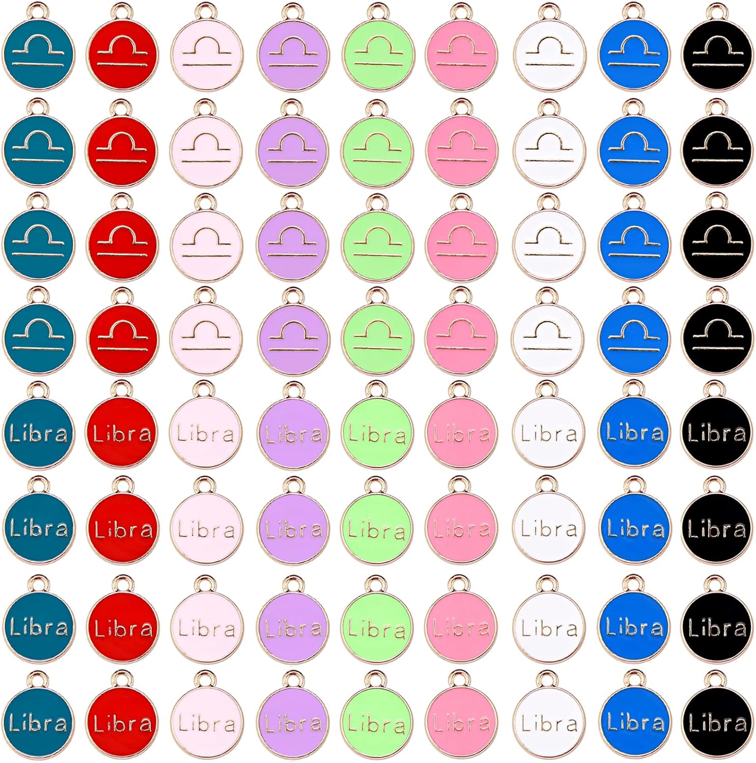 pcs Enamel Libra Charms