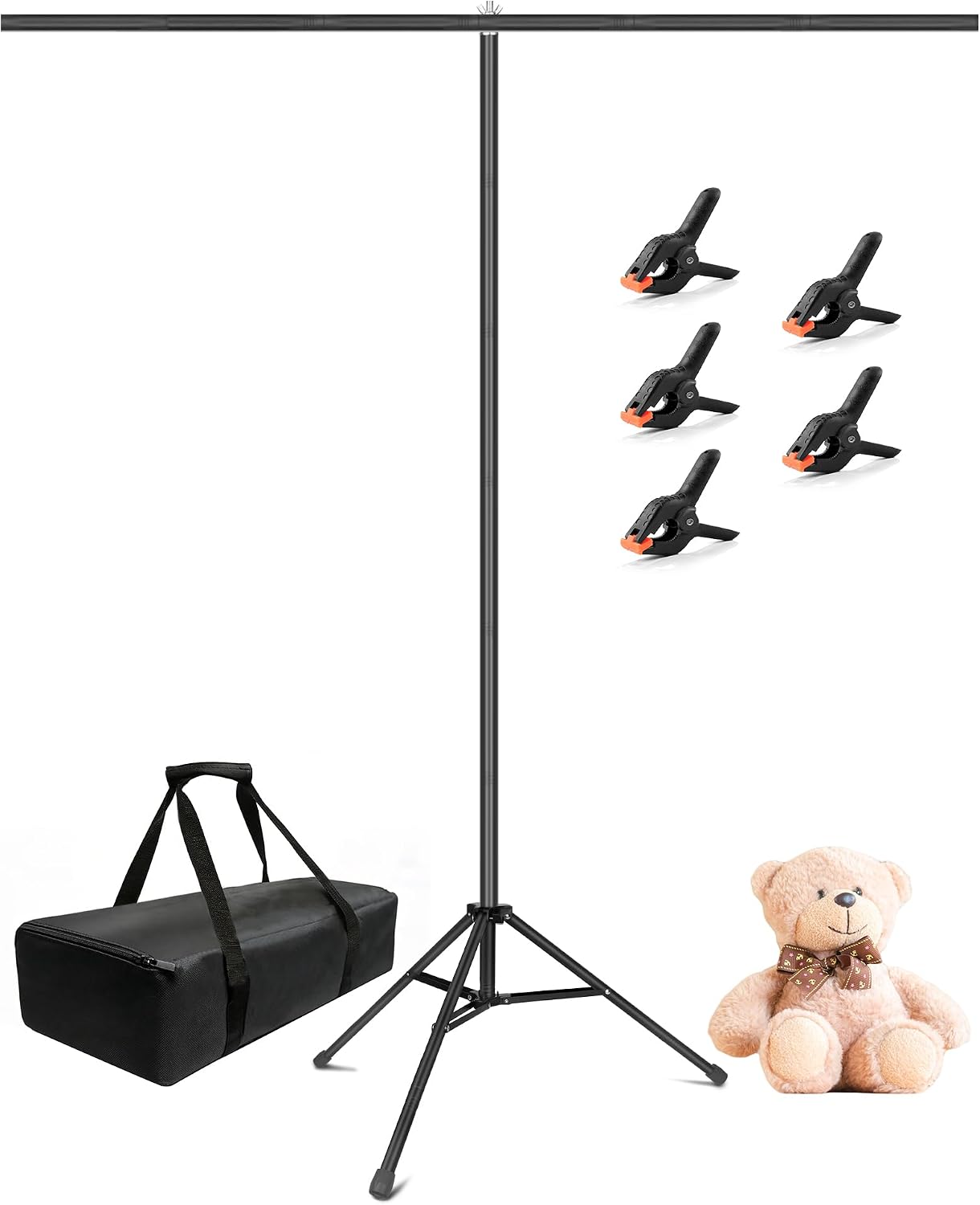 Hemmotop Gold Photography Backdrop Background Stand/Support Kit