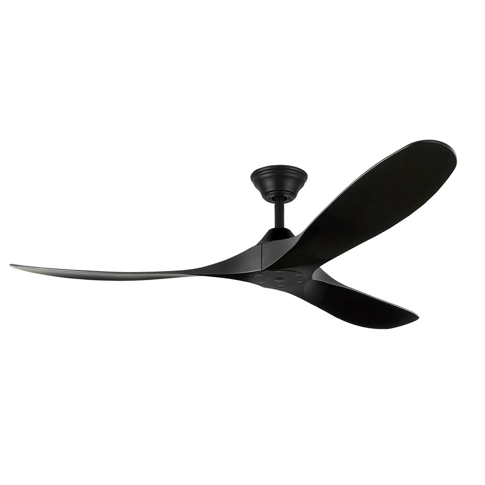 3- Blade Large Indoor Solid Wood Ceiling Fan With Remote Control